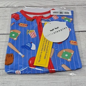 NIB Little Sleepies All Star Blue Shorty Zippy Size 3-6 months - Picture 1 of 3
