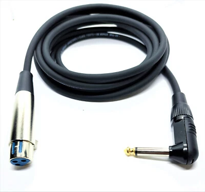 KABELBETRIEB Cavo Microfono Angolare Jack Mono - XLR Femmina vers. Lunghezze