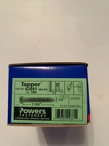 1/4" x 1-3/4" 304 Edelstahl Sechskant Betonschrauben 100 Stück NEU - Bild 1 von 4