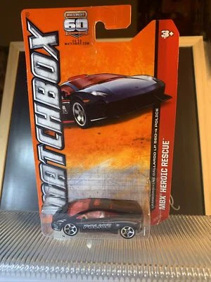 Matchbox MBX 2013 HEROICO RESCATE LAMBORGHINI GALLARDO LP 560-4 policía 22/120 nuevo en caja Foto 1 de 4