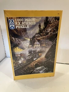 Vintage FX Schmidt Silver Belle Run 1000 pc. Puzzle Sealed New 1995 NIB - Picture 1 of 7