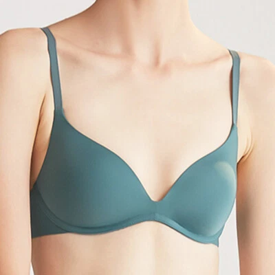 30-42 AAA AA ABC Mujeres Sujetadores Suave Sexy Lencería Delgado Acolchado Inalámbrico Sujetador Foto 1 de 4