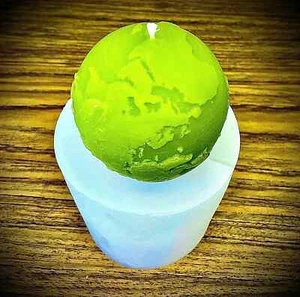 3D Silicone the Earth Mold candle soap resin mould Homemade 3'' - Picture 1 of 7