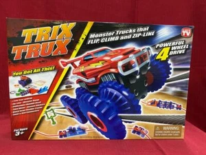 TRIX TRUX POWERFUL 4 WHEEL DRIVE MONSTER TRUCK Flip Climb Zip-line UNOPENED - Picture 1 of 4