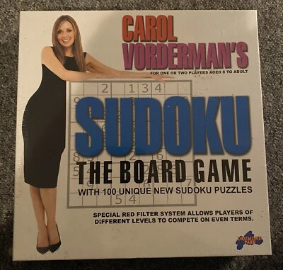 Carol Vorderman's Sudoku: The Board Game NEW & SEALED (Family Puzzle Game)  - Image 1 of 2