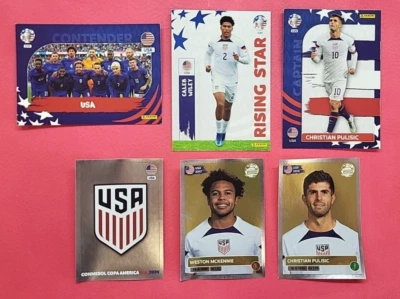 United States Team Set - Panini Copa America 2024 USA Upgrade - 6 Items - Image 1 of 4
