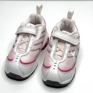 Nike Reax Leather Knit Sneaker Kleinkind Mädchen US 7C EU 23,5 Weiß Rosa Silber - Bild 1 von 9
