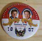 Vintage 1997 Bill Clinton AL Gore Präsident Inauguration Day Knopf Pin Pinback 