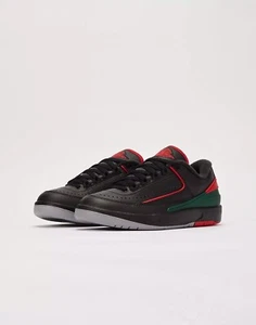 Nike Air Jordan 2 Retro Low Christmas Black Red Size 5Y FJ6869 006 - Picture 1 of 10