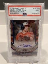 2023 Topps Tribute Adley Rutschman Autograph-Blue/150 PSA 9