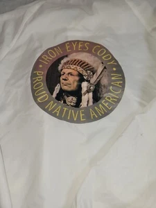 Vintage Auburn Sportswear Large Iron Eyes Cody Proud Native American Windbreaker - Picture 1 of 15