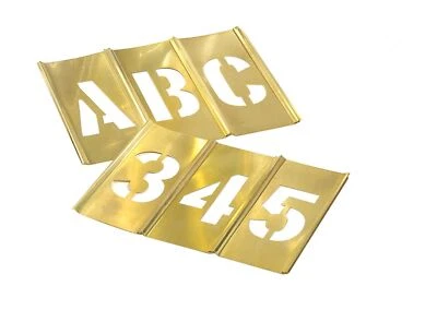 CH Hanson 10156 6" Brass Letters & Numbers Set 92 pc - Image 1 of 2