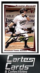 Scooter Gennett 2010 Grandstand Timber Rattlers TTM/IP Signed Autographed