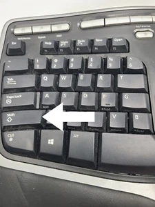 Shift Key for Microsoft Natural Ergonomic Keyboard 4000 (NOT ENTIRE KEYBOARD) - Picture 1 of 3