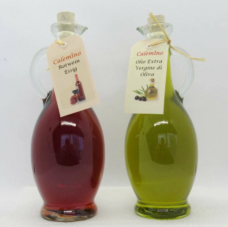 Vinegar and Oil Set with Red Wine Vinegar and Extra Virgin Olive Oil 2 x 500ml . - Image 1 of 1