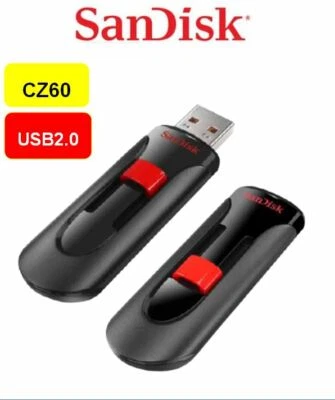 SanDisk 16GB 32GB 64GB 128GB Cruzer Glide CZ60 USB 2.0 Flash Pen Drive STICK Lot - Image 1 of 4