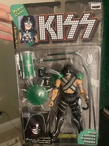 1997 McFarlane Toys KISS PETER CRISS Ultra-Action Figure Collectible Album NEW - Picture 1 of 6