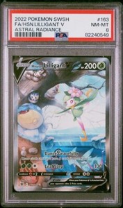 PSA 8 Hisuian Lilligant V Alt Art Pokémon Card from Astral Radiance