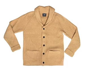 Abercrombie Fitch Mens Shawl Collar Button Front Cardigan Grandpa Sweater Size M - Picture 1 of 6