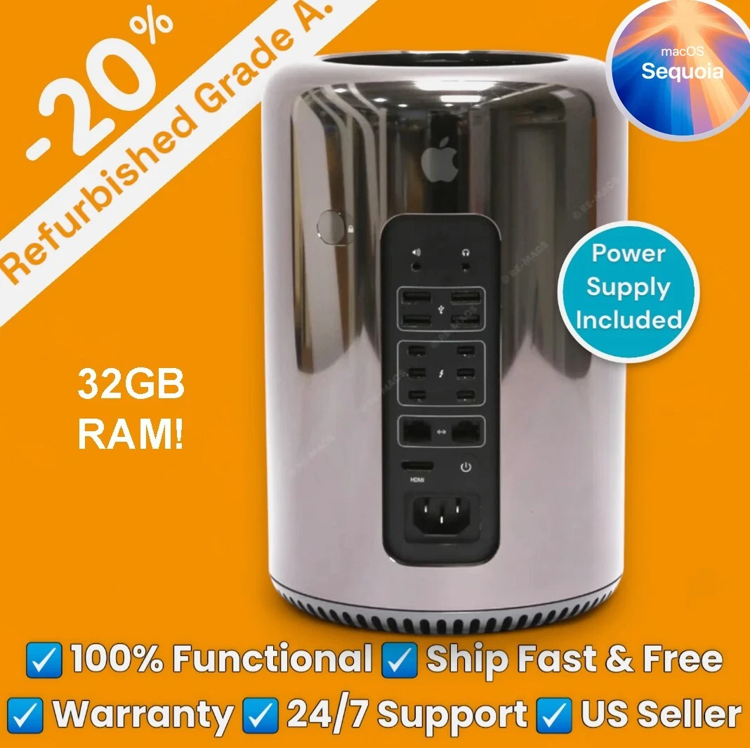 Mac Pro(Late 2013)  3.0GHz・32GB・1TB Apple MAC Pro Late 2013 Xeon Quad-Core 3.7GHz 32GB 1TB SSD FirePro