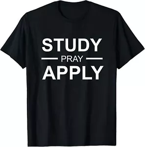Hebrew Israelite Clothing STUDY PRAY APPLY T-Shirt Hoodie - Picture 1 of 12
