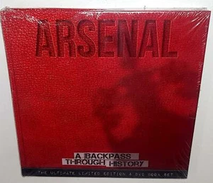 ARSENAL FC A BACKPASS THROUGH HISTORY BRAND NEW SEALED 4x DVD + HARDCOVER BOOK - Picture 1 of 2