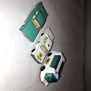 Lot of 3 Vintage Lesney Matchbox Series Lincoln Ford Galaxie Stretcha Fetcha car - Picture 1 of 6