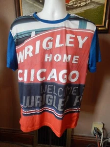 CHICAGO CUBS/KLEW "Welcome To Wrigley Field" All Over Print S/S Shirt ~ Large - Bild 1 von 8