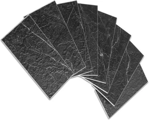 Waterproof 100-Piece Faux Stone Peel and Stick PVC Tiles for Stylish Interiors - Picture 1 of 9
