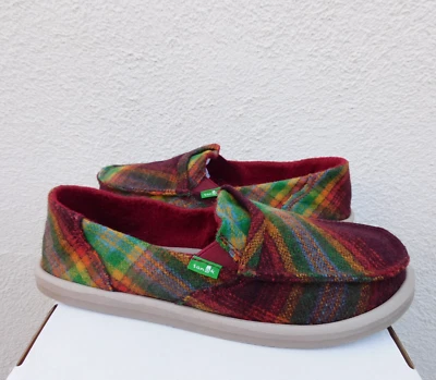 SANUK ВИНТАЖНЫЙ RAINBOW МЕДИАТОР КАРМАН КЛЕТКУ ТРОТУАР СЕРФЕР ОБУВЬ, США 7/ЕВРО 38 ~ НОВЫЙ С ЯРЛЫКАМИ - Изображение 1 из 4