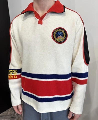 VINTAGE WW1 OLYMPIC GAMES 1956 HOCKEY SWEATER MONTREAL CANADIENS Cover