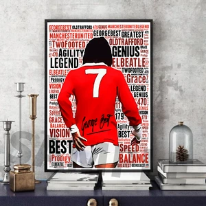 George Best Manchester United Memorabilia/Sammlerstück/Geschenk signiert #197 - Bild 1 von 1
