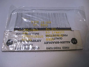 Paquete 50 Resistencias Allen-Bradley 16K Ohm 1/4W 5% RCR07G163JS Composición Carbono - Imagen 1 de 2
