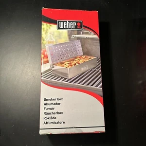Weber #7576 Stainless Steel Smoker Box For Gas/ Charcoal Grill New Grilling - Picture 1 of 7