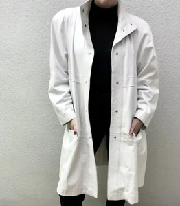 Vintage Oversized Ledermantel /80er - 90er / C&A Lammnappa / Futuristisch - Bild 1 von 11