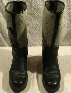 RARAS BOTAS DE MARCHA PANZER WEHRMACHT DELANTERAS DE ALEMÁN ORIENTAL INVIERNO NEGRO FIELTRO - Imagen 1 de 12