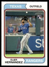 Elier Hernández 2023 Topps Heritage Rookie Card | RC | #78 Texas Rangers