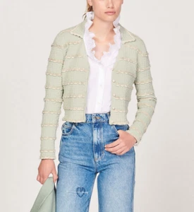 Sandro Women's Cardigan Size 0 / XS SFPCA00632 - Picture 1 of 11