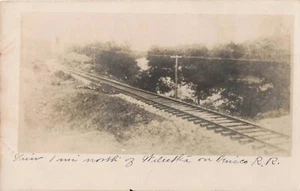 RPPC-OK Weleetka Oklahoma-Frisco R.R. Tracks-Vintage 1906 Postcard (C6) - Picture 1 of 4