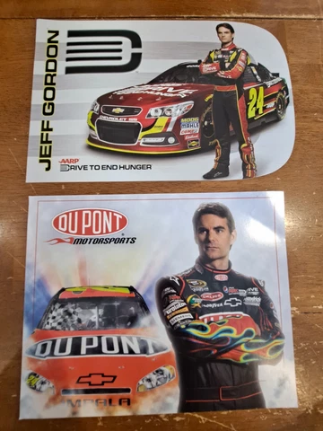 Lot of 2 Jeff Gordon NASCAR Cup Hero Post Cards Cover