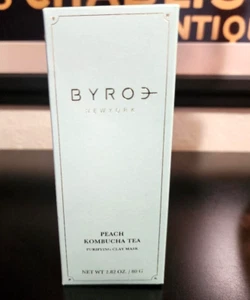 BYROE New York Peach Kombucha Tea Purifying Clay Mask – 2.82oz / 80g NIB+ GIFT - Picture 1 of 3