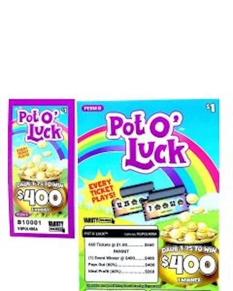 Bingo Event Sealed Tickets-  Pot O Luck- Pack of 660- Great For Your Event - Image 1 of 1