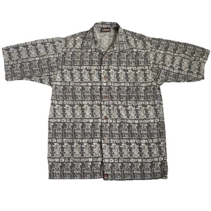 VTG Solo Semore Mayan Aztec Native American Button Up Shirt Small Korea Pocket - Picture 1 of 6