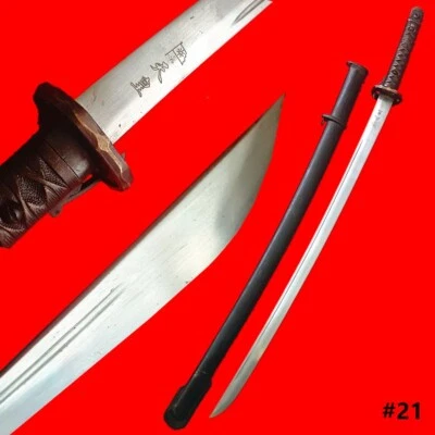 Espada japonesa suboficial samurai katana mango de latón acero saya/hoja de carbono Foto 1 de 4