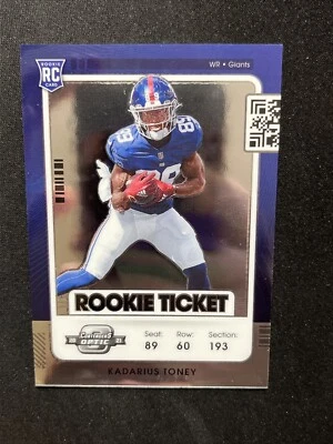 2021 Panini Optic Contenders Football RC 76 Kadarius Toney - Image 1 of 2