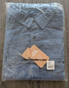 Cotton Traders Corduroy Cord Long Sleeve Slate Blue Shirt UK 5XL 60-62" - Imagen 1 de 4