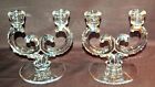 BEAUTIFUL FOSTORIA CENTURY DOUBLE LIGHT CANDLE HOLDERS - EXCELLENT CONDITION