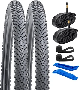 700X35C Lightweight Premium Mountain Bike Tires ETRTO 35-622 60TPI Nylon Anti-Pu - Picture 1 of 9