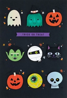 Tarjeta de felicitación de Halloween Hallmark Signature 3D Monstruos Foto 1 de 4