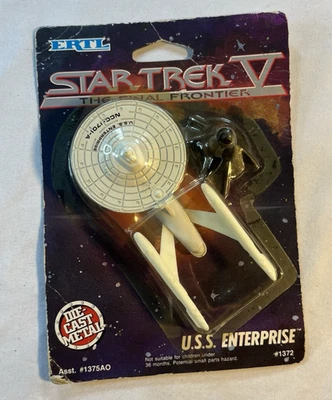 Ertl Star Trek V U.S.S. Enterprise Die-Cast Metal 1989 New Sealed - Image 1 of 4